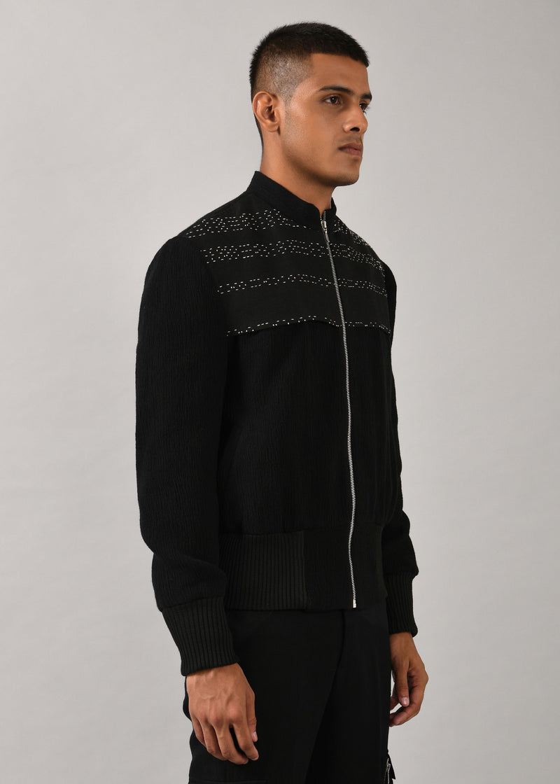 Morse Code Bomber Jacket 