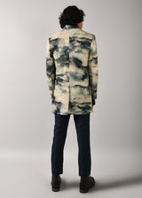 Camouflaged Clouds double breasted Jacket