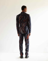 Infinity Printed Double Breasted Jacket
