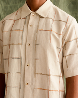 Embroidered Checks Shirt