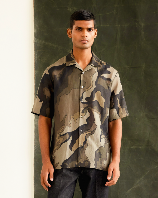 Molten Camo Half Shirt