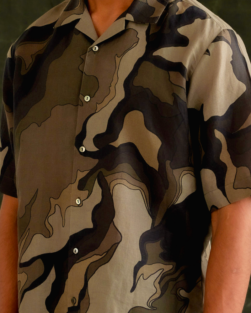 Molten Camo Half Shirt