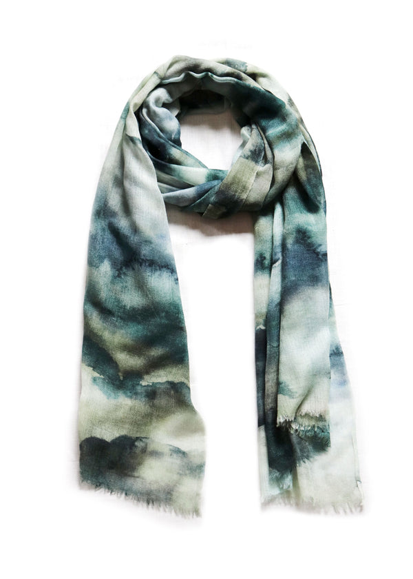 Camouflaged clouds scarf