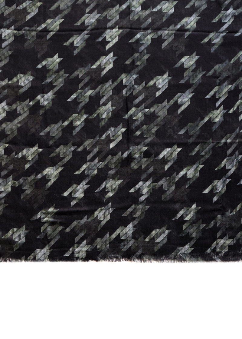 Houndstooth Print Scarf