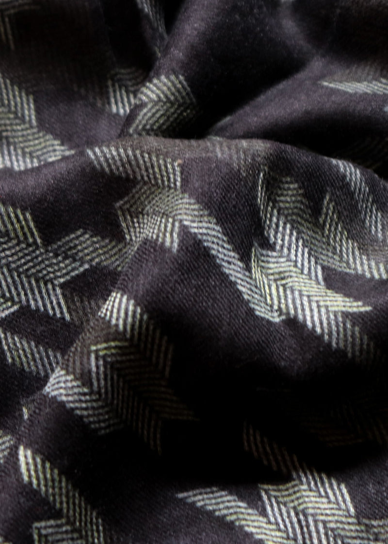 Houndstooth Print Scarf