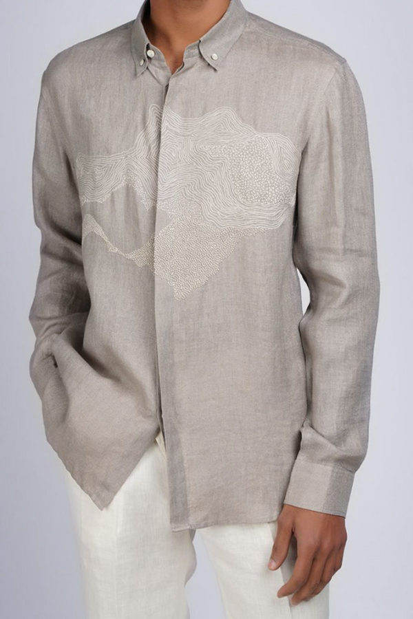 Cloud Embroidered Shirt