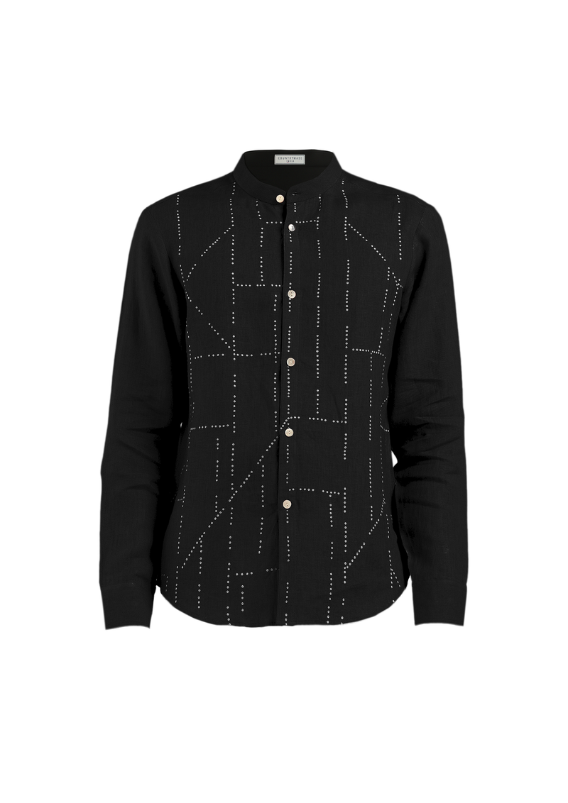 Fuselage Dots Embroidered Shirt