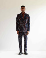 Infinity Printed Double Breasted Jacket