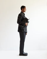 Camo-block  Hand-embroidered Double-breasted Jacket