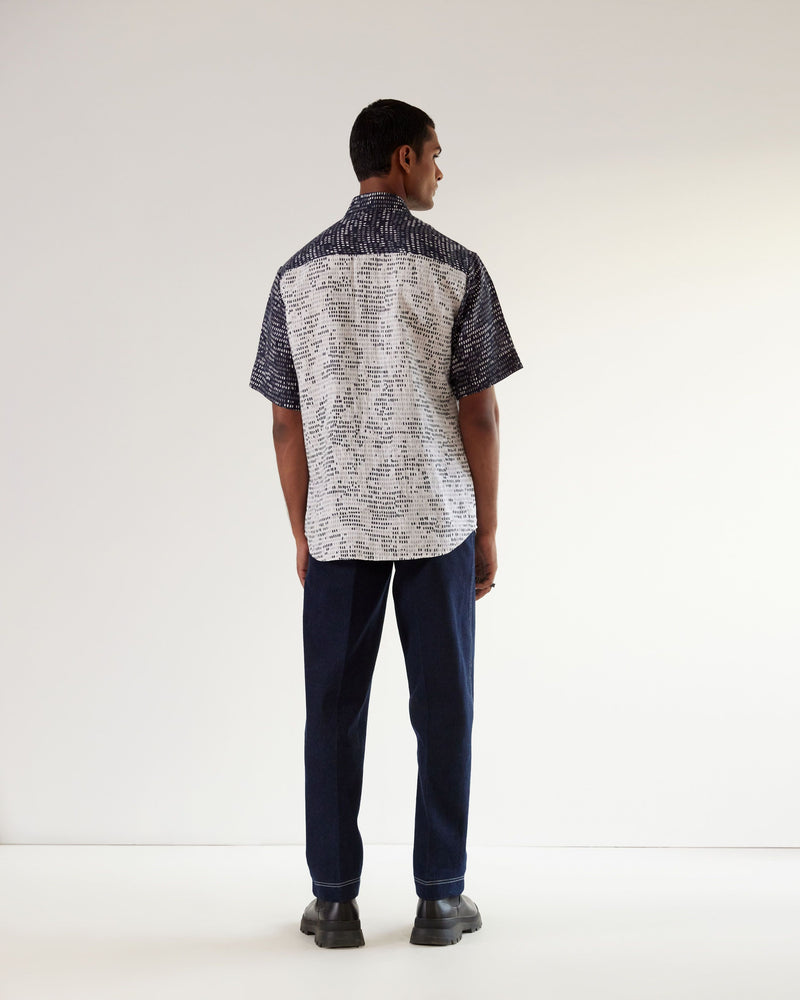 Upscale Camo-Block Patch Shirt